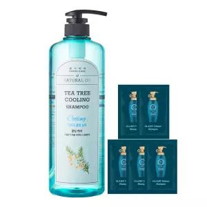 티트리 쿨링 샴푸 1000ml+샴푸 5매 / 두피 수분 영양 공급