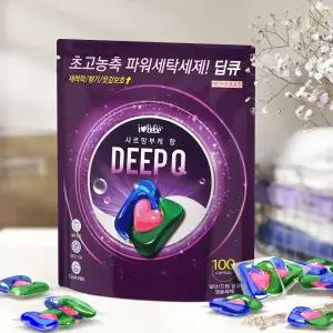 아이러브베베 딥큐 샤르망부케 캡슐세제 100개입 3in1/대용량/실내건조/드럼 일반 겸용