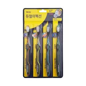 메디안 듀얼이펙션 칫솔 미세모 4입 /한정수량