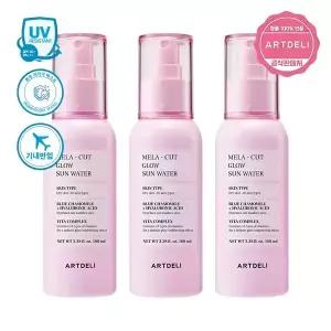 아트델리 멜라컷 선워터 100ml x3 /SPF50+, PA+++/선미스트/선크림