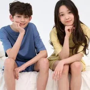[마밤]쿨 아동 주니어 잠옷 파자마 초등 학생 실내복 라운드셋업 5부 10종 택1