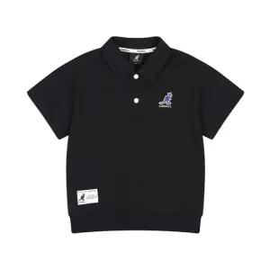 캉골키즈 로고 포인트 쿨맥스 피케 티셔츠 RB 0202 블랙