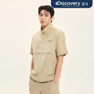 [디스커버리][25SS] 프레시벤트 폴튼 트레이닝 반팔 하이넥 아노락 (L/BEIGE)
