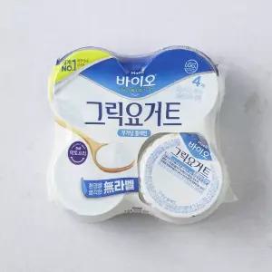 [매일유업] 바이오 무가당 그릭요거트 오리지널 플레인 80g*4