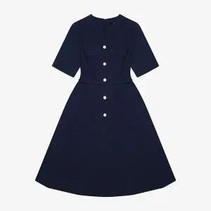 [SI](의정부점)크링클 셔츠 벨티드 원피스 (SSKOOAD25210)(SSKOO25210)