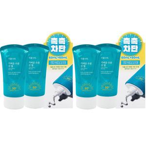NEW 식물나라 가벼운 수분 선 젤60ml x2개+60ml x2개 SPF50+