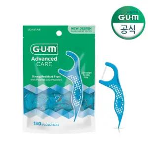 선스타 검 치과 손잡이형 스마트 일회용 치실(150p) 888 2개입