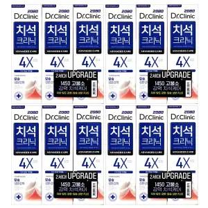 2080 닥터크리닉 치석 크리닉 치약 120g x12개