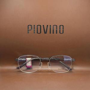피오비노 PV-EK380CH C3 그레이 편한안경 PIOVINO 가벼운 티타늄안경 반무테 코눌림적은
