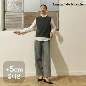 롱)라삐아프 프론트심 벌룬핏 데님 롱버전[런칭 가격 79,900원]