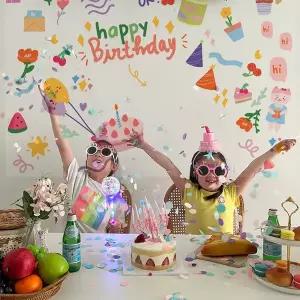 [티처스]파티 미니 빔프로젝터 세트(핑크) 유치원 생일 브라이덜샤워 파티 이벤트