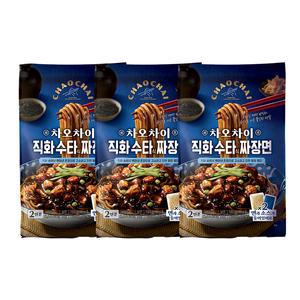 차오차이 직화 수타식 짜장면 720g(2인분), 3개