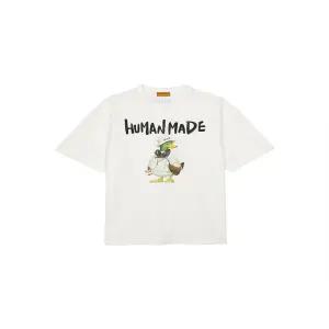 휴먼메이드 남여공용 버킷햇 DUCK 그래픽 티셔츠 화이트 HM29TE014-WH