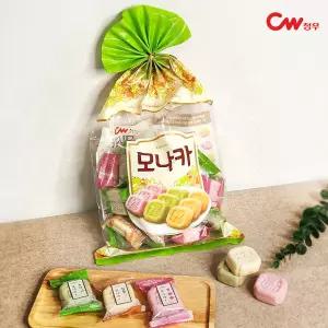 청우 모나카 400g / 옛날과자 간식 어르신 개별포장 밤모나카 찹쌀모나카