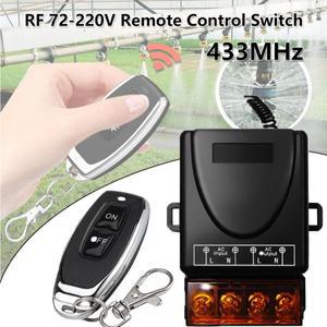범용 리모컨 스위치 433MHz 무선 AC 220V 릴레이  조명 램프 물 펌프 도어용 온오프 송신기