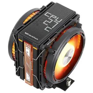 :다크플래쉬 darkFlash EXPLORE E400 PLUS ARGB 싱글타워 공랭 CPU 쿨러 (블랙)