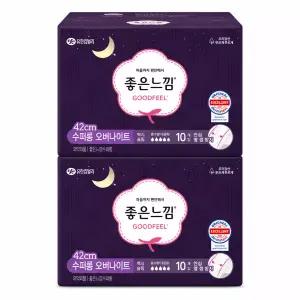 좋은느낌 수퍼롱 오버나이트 오리지날 10개입 x2팩