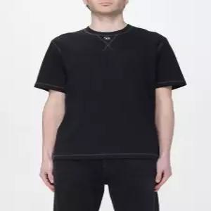 26SS 디젤 오벌 D 크루넥 티셔츠 A19963 0AIJU 9XX BLACK DOM