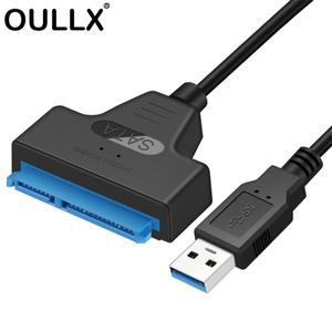 USB 3.0 to SATA 케이블 22 핀 2.5인치 외장 SSD HDD 하드 드라이브 핀 Sata III 어댑터 C타입 데이터 전송
