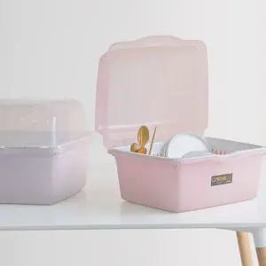 설거지 건조대 플라스틱 정리대 싱크대 식기 건조대 주방용 수납함 그릇 다용도 정리함 조리 도구