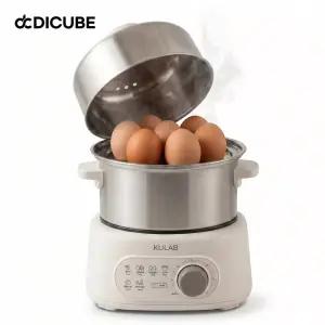 쿠랩 안심 올스텐 스마트 3L 대용량 식세기가능 계란찜기 멀티쿠커