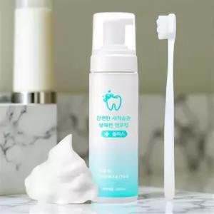 유지 장치 세정제 치아 교정기 의치 틀니 세척 클리너 200ml 세척솔증정