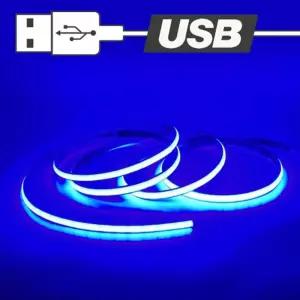USB전원 슬림 면발광 무드등 LED바 블루 50cmRGBLED 12VLED 무빙LED 자동차램프 LED 차량용LED LED조명