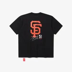 [뉴에라](광주신세계)MLB 샌프란시스코 자이언츠 플레이어 시그니처 티셔츠 블랙 15147521