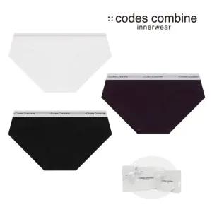 [롯데백화점]코데즈컴바인 이너웨어 데일리 프리컷 심리스 팬티 3종세트 (CEWPT458BKIVPU)
