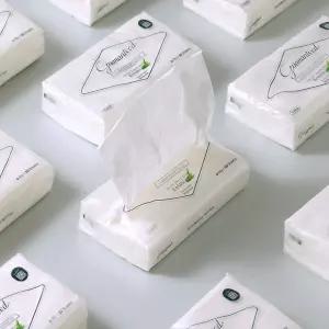 바스틀리 대나무 스노우 페이셜 로션티슈 리필 50매 4겹 다이아엠보 미용티슈 먼지없는 친환경 고급
