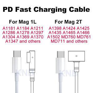 호환 맥북 Pro Air 어댑터 mag 1 2 45W 60W 85W A1278 A1465 A1502 A1398 USB-C 케이블용 새 노트북 충전기