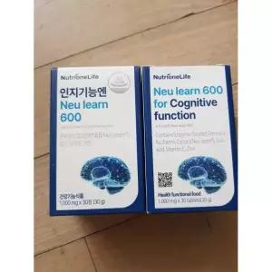 뉴트리원 인지 기능엔 뉴런 600 2박스 2개월 흰목이버섯 추출물 효소 분해 두 뇌 기억력