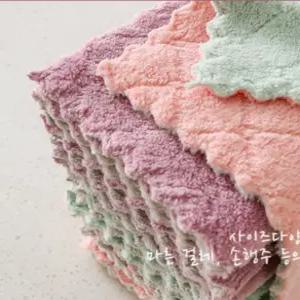 극세사 행주 벨벳 타올 보풀없는 흡수 잘되는 청소포 주방 걸레 세차용 고품질 다용도