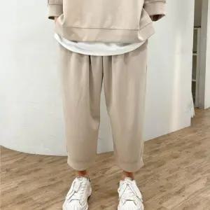 [옷자락]남자 하렘 8부 넓은 트랙수트 코지 실내복 팬츠
