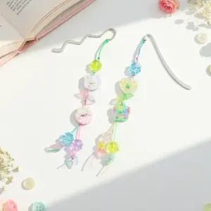 기관 단체 5+5인용 행운 네잎클로버 단추 키링 만들기 DIY 북마크 독서아이템 꾸미기 부자재 학교 단체 취미 체험 활동 공예 재료 봄이오나봄 키트트