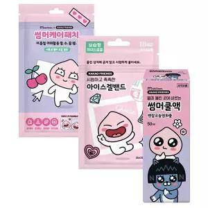 24년형 카카오프렌즈 어피치 3종 (썸머패치+아이스겔밴드+썸머쿨액 각 1개)
