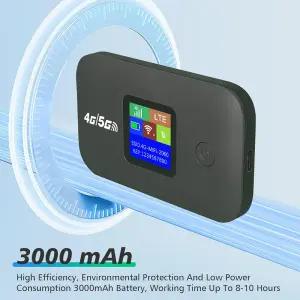 4G 5G WiFi 6 모바일 핫스팟 라우터 SIM 카드 슬롯이 있는 0명 사용자 지원 무선 가정 여행 RV용 휴대용