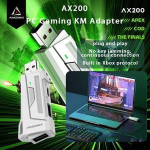 PC 게이밍 K & M 컨버터 어댑터 AX200 게임 콘솔에서 경험 향상 플레이어 액세서리