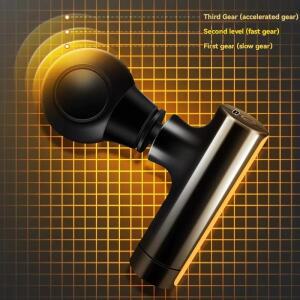 2025 신형 미니 마사지건 USB 휴대용 근육 이완 진동 짐 기구 (목 등 어깨 쿠셔닝)