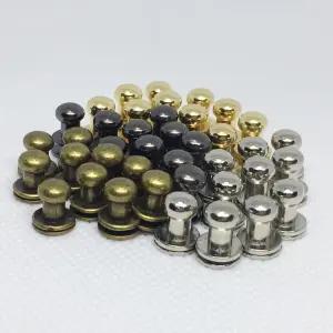 리벳 가죽공예 가시메 양면 금속장식 DIY 부자재 재료 도구 5x7