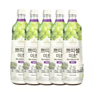 쁘띠첼 미초 청포도 900ml 5개
