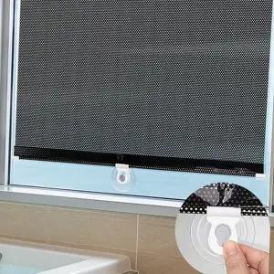 붙이는 블라인드 간편 접착식 암막 흡착식 블라인드 조절 가리개 가림막 차양막 사무실 스크린 반창 차량