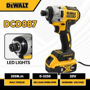 DCD887 무선 브러시리스 임팩트 드라이버 파워 20V 배터리 전동 공구
