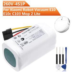 샤오미 로봇 배큠 E10 C103 Mop 2 Lite 배터리 2600mah 용 260V-4S1P 교체