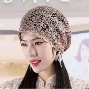여름 레이스두건 통기성 좋은 사우나얼굴반다나 한증막모자