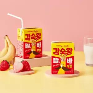 감숙왕 딸기바나나우유 190ml x 1BOX(24개입)