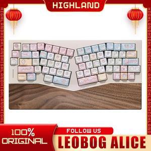 Leobog Alice 키보드 팜 스탠드 호두나무 맞춤형 지지대 손목 패드 어댑터 A75 Ajazz Aks068pro Feker 선물
