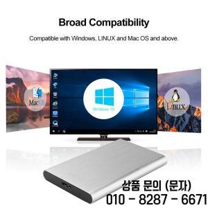 휴대용 USB 3.0 모바일 하드 드라이브 금속 외장 디스크 플러그 앤 플레이 맥북 태블릿 PC용 1TB 2.5 인치