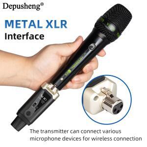호환 Depusheng MA5 전문 무선 송신기마이크 시스템 XLR 콘덴서 다이나믹