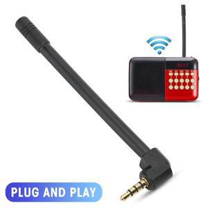 호환 라디오 안테나  FM 3.5mm 잭  미니 외부 직각